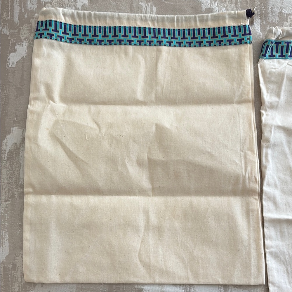 Tory Burch Cream Drawstring Bags (3) - Picture 2 of 4